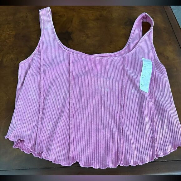 Wild Fable Women's Seamed Corset Tank Top NWT Magenta Pink Size XXL - Picture 5 of 5